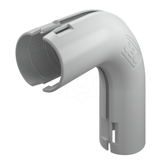 Imagem de Ângulo de 90° Quick-Pipe M25, PP, cinzento claro, 7035