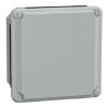 Imagem de Caixa industrial metalica - tampa lisa baixa - A105xL105xP49 - IP55 - cinzento RAL 7035