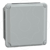 Imagem de Caixa industrial metalica - tampa lisa baixa - A105xL105xP49 - IP55 - cinzento RAL 7035