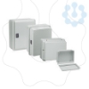 Imagem de Caixa industrial metálica - tampa lisa baixa - A206xL156xP83 - IP55 - cinzento RAL 7035