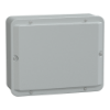 Imagem de Caixa industrial metalica - tampa lisa baixa - A256xL206xP93 - IP55 - cinzento RAL 7035