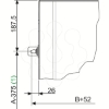 Imagem de Conjunto de suportes de fixação à parede para vers.PLA ou PLAT (4 ou 6 suportes)