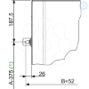 Imagem de Conjunto de suportes de fixação à parede para vers.PLA ou PLAT (4 ou 6 suportes)