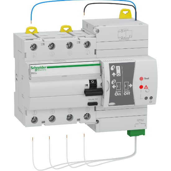 Imagem de RCCB com rearme  - 4 pólos - 60 A - classe A - 300 mA