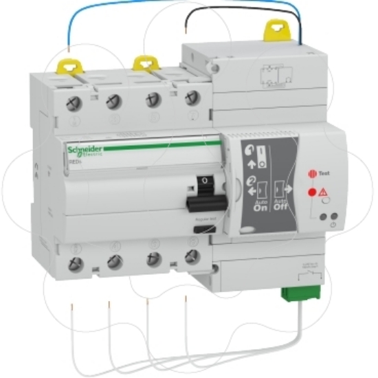 Imagem de RCCB with re-closer - RED - 4 poles - 25 A - class A - 300 mA