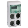 Imagem de Mureva - Quadros para tomadas - 4 aberturas - 1x8 modulos