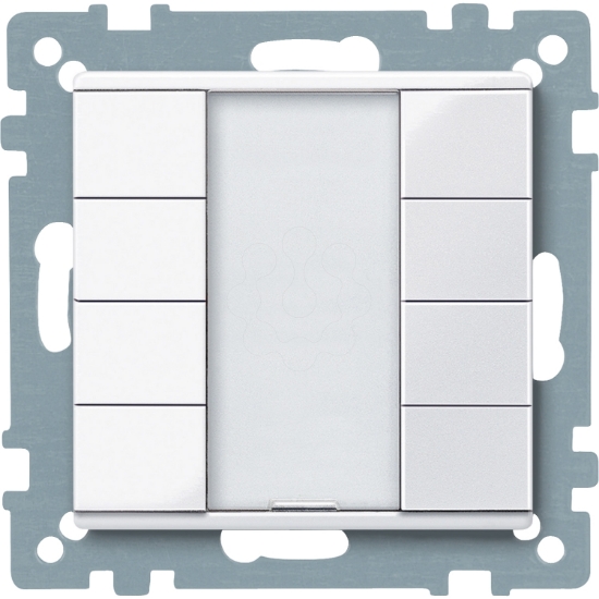 Imagem de Pulsador Dinâmico, 4 elementos, branco ativo, brilhante, System M