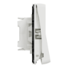 Imagem de Comutador de escada duplo, Mureva Styl, encastrar/saliente, IP55, 16A, Branco