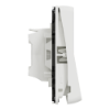 Imagem de Mureva Styl - Botão de pressão - encastrar/saliente - IP55 - 16A -Branco