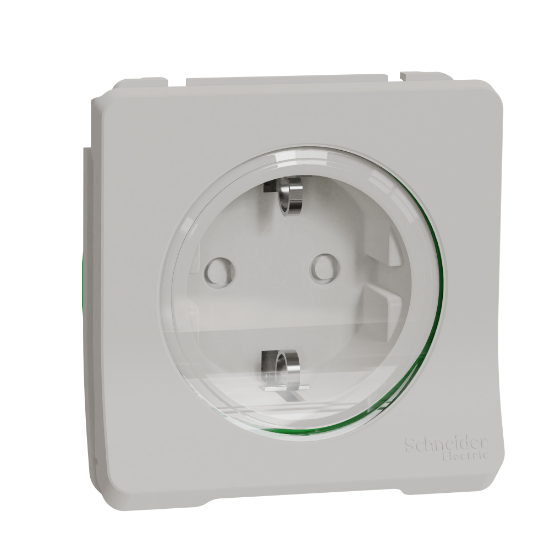 Imagem de Mureva Styl - Tomada 2P+T - com obturadores - encastrar - IP55 - 16A - Branco