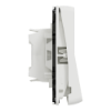 Imagem de Mureva Styl - Comutador de escada - encastrar/saliente - IP55 - 16A - Branco