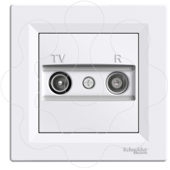 Imagem de Asfora - Tomada TV/R terminal - 1db - Branco