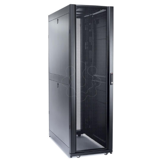 Imagem de Armário NetShelter SX 48U com 600mm de Largura x 1200mm de Profundidade com Lados, em Preto