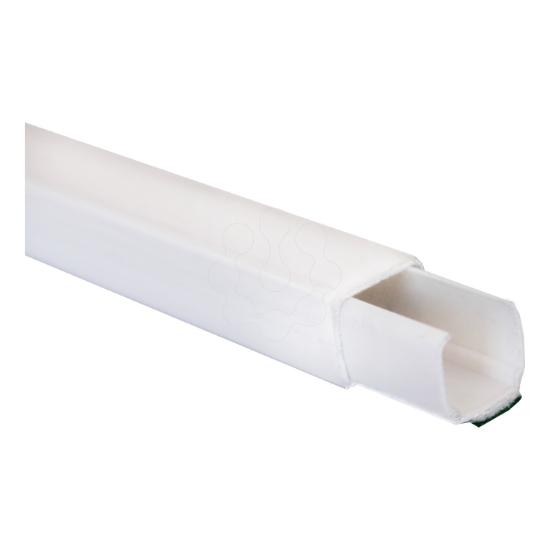 Imagem de Dexson - Mini calha - 10x10 mm - 1 compartimento - adesivo - PVC - branco