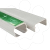Imagem de Dexson - mini calha - 20x12 mm - 1 compartimento - adesivo - PVC - branco