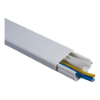 Imagem de Dexson - mini calha - 32x12 mm - 2 compartimentos - adesivo - PVC - branco