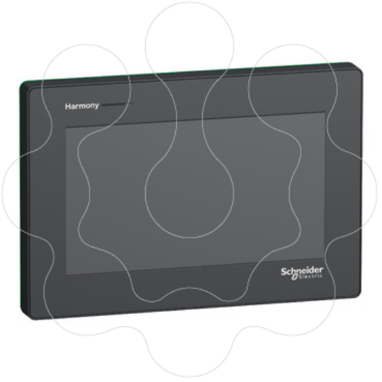 Imagem de Ecra tatil 7''W 1COM 2Ethernet USB host e dispositivo 24VDC