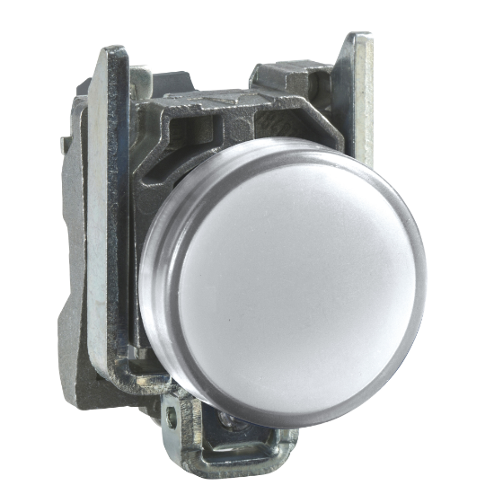 Imagem de Sinalizador led - branco 24vca/cc c/ aro fix met