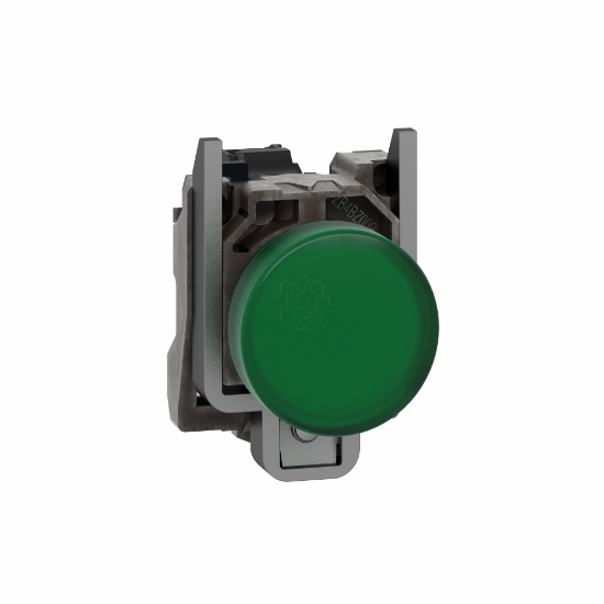Imagem de Sinalizador led - verde 24vca/cc c/ aro fix met
