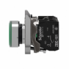 Imagem de Botão de pressão iluminado verde ø 22 – mola encastrada - 24 v - 1no+1nc