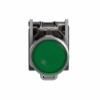 Imagem de Botão de pressão iluminado verde ø 22 – mola encastrada - 24 v - 1no+1nc