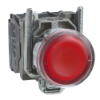 Imagem de Botão de pressão iluminado vermelho ø 22 – mola encastrada - 24 v - 1no+1nc