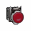 Imagem de Botão de pressão iluminado vermelho ø 22 – mola encastrada - 24 v - 1no+1nc