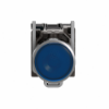 Imagem de Botão de pressão iluminado azul ø 22 – mola encastrada - 24 v - 1no+1nc