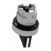 Imagem de Cabeca de interruptor selector - 3 posicoes - o 22 - preta