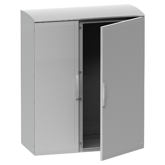Imagem de Floor standing encl. polyester vers.PLAT open top w/ canopy 1250x1250x620 IP44