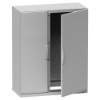 Imagem de Floor standing encl.polyester vers.PLAZ w/plinth open bottom 1000x1250x420 IP54