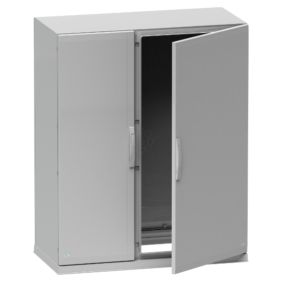 Imagem de Floor standing encl.polyester vers.PLAZ w/plinth open bottom 1000x1250x420 IP54