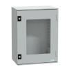 Imagem de Caixa poliéster monobloco IP66 - 430x330x200mm porta envidraçada