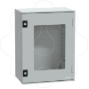 Imagem de Caixa poliéster monobloco IP66 - 430x330x200mm porta envidraçada
