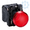 Imagem de Sinalizador led - vermelho 24vca/cc c/ aro fix plastico