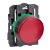 Imagem de Sinalizador led - vermelho 24vca/cc c/ aro fix plastico