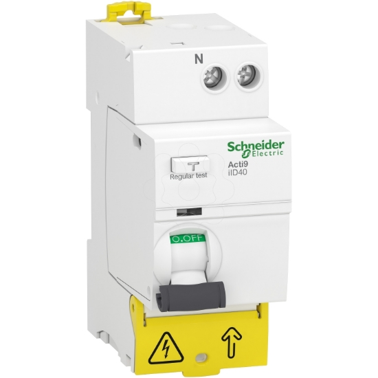 Imagem de residual current circuit breaker RCCB Acti9 iID40 1P+N 40 A 30 mA AC type