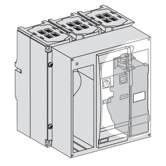 Imagem de circuit breaker Compact NS800H Ext - 800 A - 3P - fixed - without trip unit