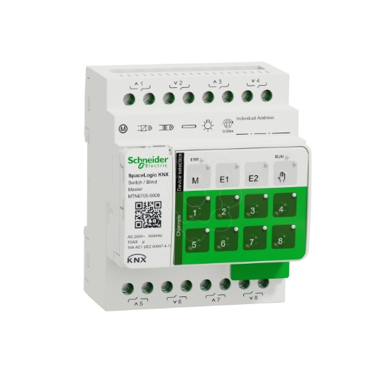 Imagem de Spacelogic KNX Master Atuador Binário/Estores 8 C 10AX/16AC1