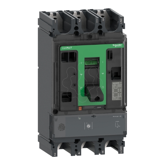 Imagem de ComPacT DISJUNTOR NSX630HB1 75kA CA 3P 500A 1.3M