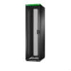 Imagem de Easy Rack 600mm/48U/1000mm com teto, painel lateral, rodas, pés e 4 suportes, sem fundo, preto