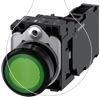 Imagem de Botão de pressão, iluminado, 22mm, redondo, plástico, azul, 1NA+1NF, 24V CA/CC