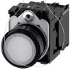 Imagem de Botão de pressão, iluminado, 22mm, redondo, plástico, transparente, 1NA, 230V CA