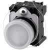 Imagem de Sinalizador luminoso 22mm redondo plastico vermelho lente plano 230V CA