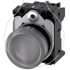 Imagem de Sinalizador luminoso 22mm redondo plastico amarelo lente plano 230V CA