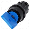 Imagem de Interruptor de chave O.M.R 22mm redondo plastico preto retirada da chave O
