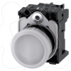 Imagem de Sinalizador luminoso 22mm redondo plastico vermelho lente plano 230V CA