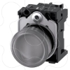 Imagem de Sinalizador luminoso 22mm redondo plastico amarelo lente plano 230V CA