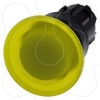 Imagem de Botão cogumelo, iluminado, 22mm, redondo, plástico, verde, 40mm