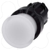 Imagem de Botão cogumelo, iluminado, 22mm, redondo, plástico, amarelo, 40mm